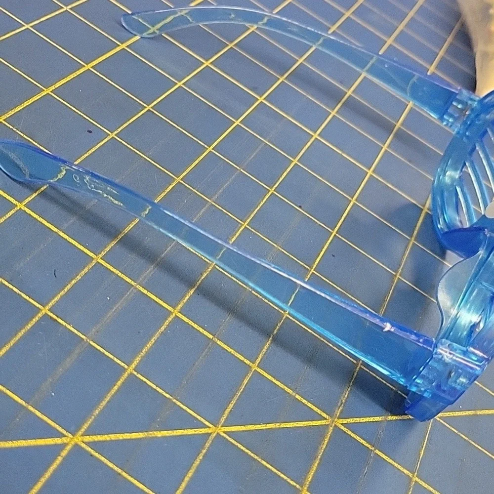 Blue Shutter Light Up 3 Different Speeds Shades Glasses